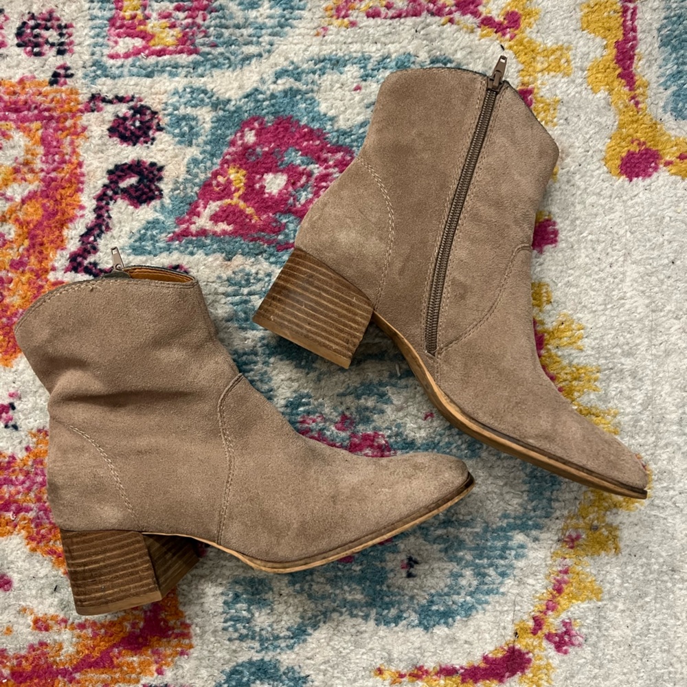 suede booties